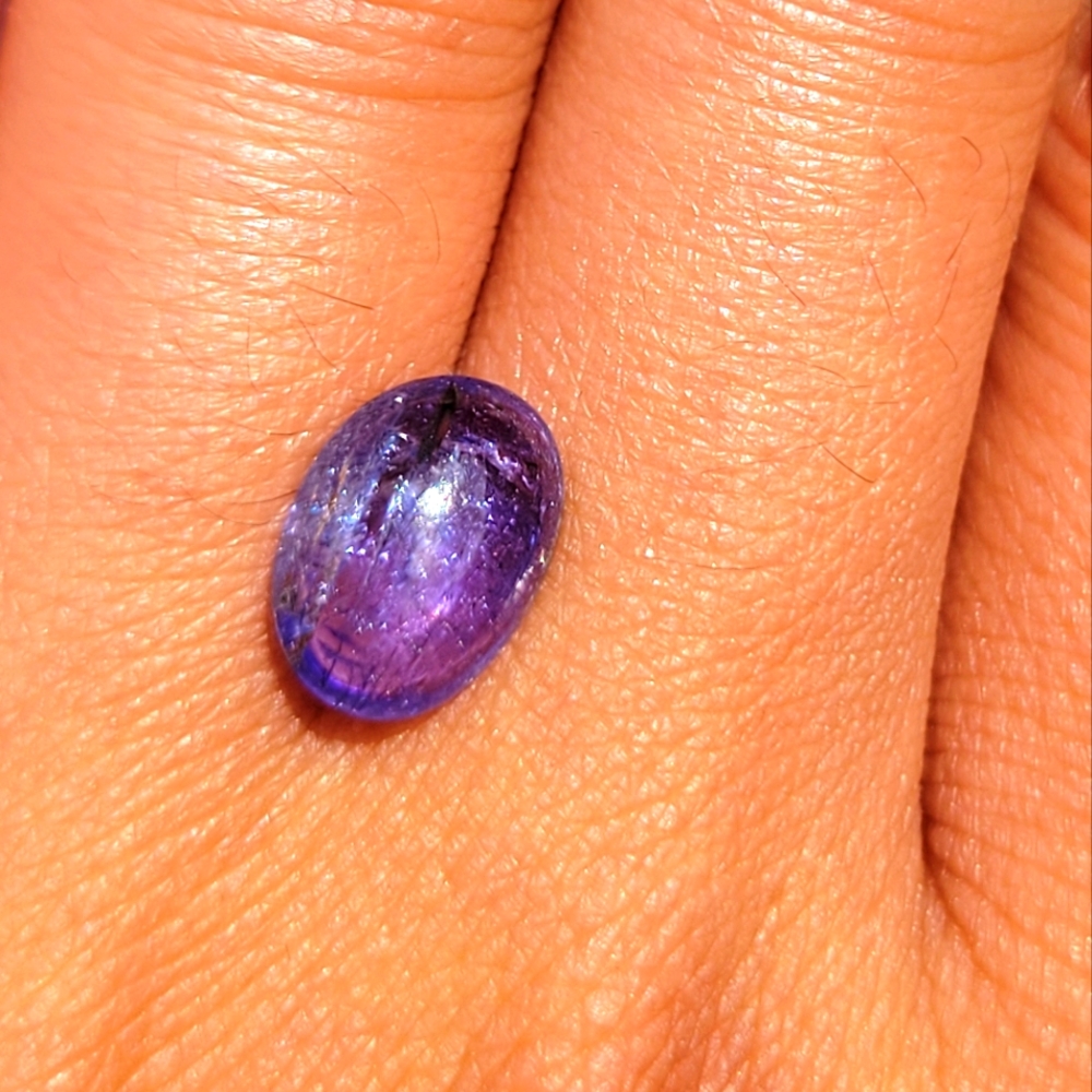 14+ Carat Tanzanite Cabochon Parcel - Picture 9 of 9